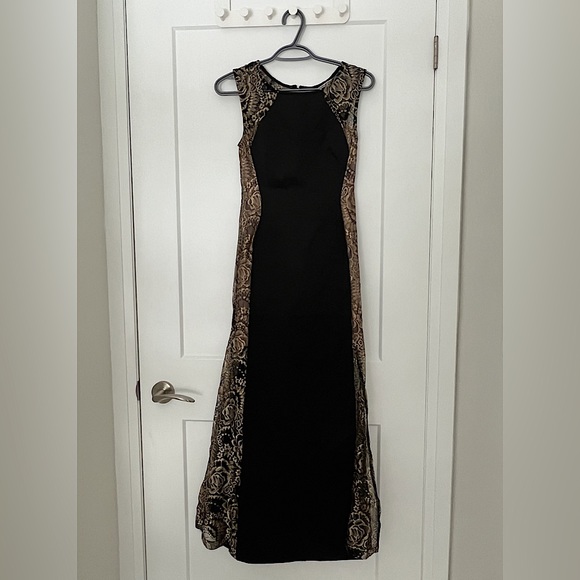 Black and Gold Evening Gown - Picture 1 of 4